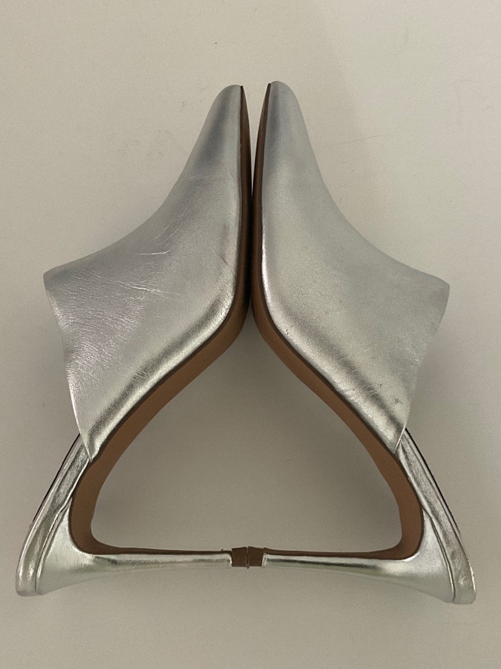 STEVEN by Steve Madden Women's Craft Mule in Metallic Silver Size 7.5 - Picture 4 of 14